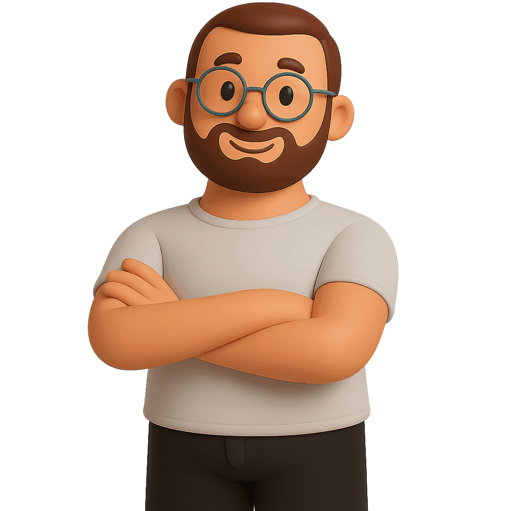 Image of Phillip Raffnsøe rendered as a 3D claymorphic figure